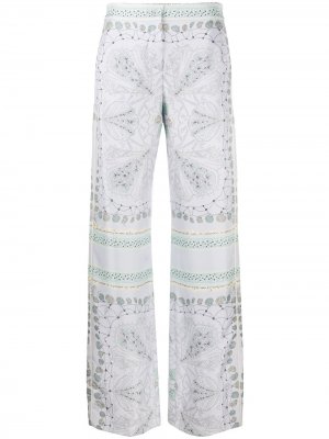 Прямые брюки с принтом Conchiglie Emilio Pucci. Цвет: фиолетовый
