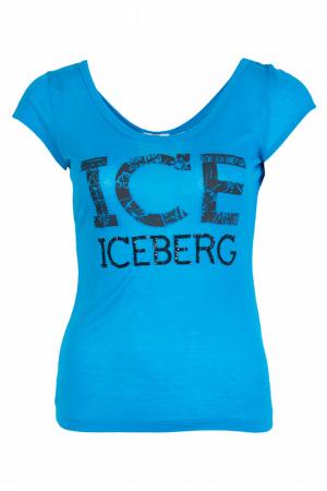 Футболка Ice Iceberg. Цвет: бирюзовый