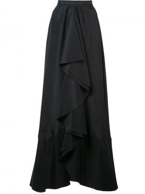 Длинная драпированная юбка Tome. Цвет: чёрный