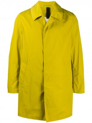 Однобортное пальто London Mackintosh. Цвет: желтый