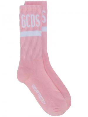 Носки с логотипом Gcds. Цвет: розовый и фиолетовый