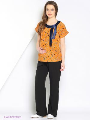 Блуза EUROMAMA. Цвет: оранжевый