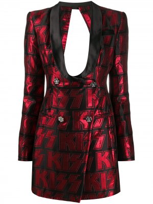 Платье-пиджак на пуговицах Philipp Plein. Цвет: черный
