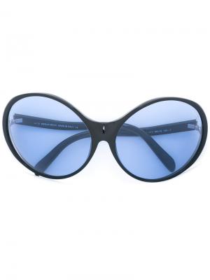 Солнцезащитные очки в крупной оправе Emilio Pucci. Цвет: чёрный