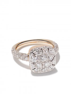 Золотое кольцо Nudo с бриллиантами Pomellato. Цвет: ab704go6b9 белый