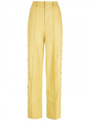 Широкие брюки Nk. Цвет: желтый