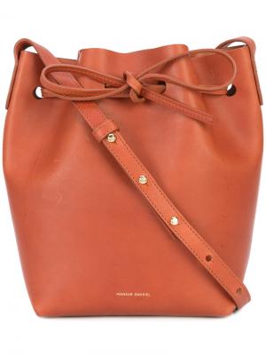 Мини-сумка-мешок Mansur Gavriel. Цвет: коричневый