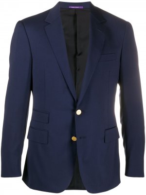 Пиджак Serge строгого кроя Ralph Lauren Purple Label. Цвет: синий