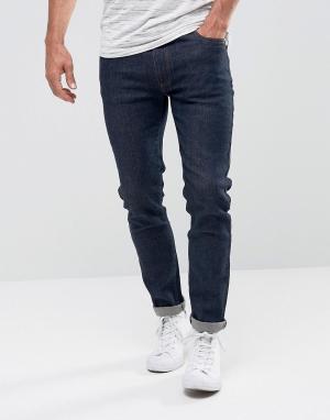 Зауженные джинсы цвета индиго Bellfield. Цвет: синий