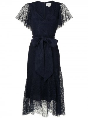 Платье Estella с кружевными вставками Sachin & Babi. Цвет: синий