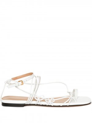 OPEN LACED FLAT JW Anderson. Цвет: белый