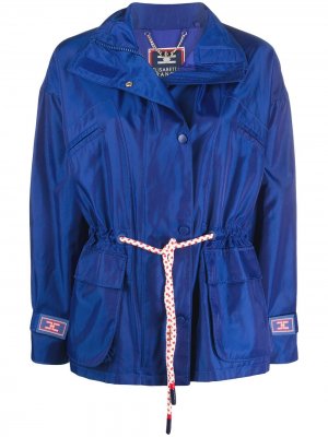 Куртка с кулиской на талии Elisabetta Franchi. Цвет: синий