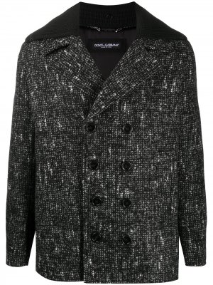 Клетчатое пальто Fantasia Dolce & Gabbana. Цвет: черный