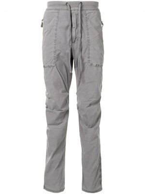 Прямые брюки средней посадки James Perse. Цвет: серый