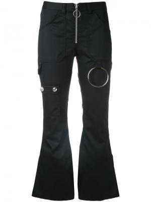 Укороченные расклешенные брюки Marquesalmeida Marques'almeida. Цвет: чёрный