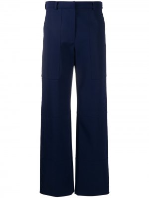 Прямые брюки Nina Ricci. Цвет: синий