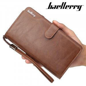 Мужские сумки из искусственной кожи модный дизайн визитница винтажные для телефона кошелек Baellerry