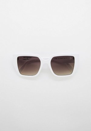 Очки солнцезащитные Karl Lagerfeld. Цвет: белый