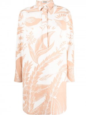 Блузка оверсайз с цветочным принтом Aeron. Цвет: нейтральные цвета