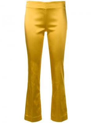 Укороченные брюки Mirtillo Meme. Цвет: жёлтый и оранжевый