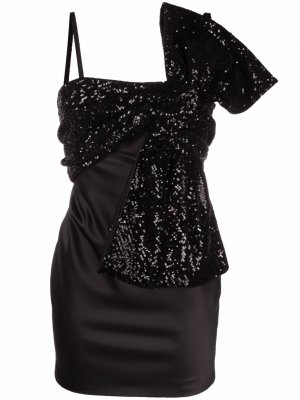 Bow-front mini dress Giuseppe Di Morabito. Цвет: черный