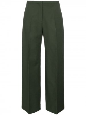 Прямые брюки Charlize Khaite. Цвет: зеленый