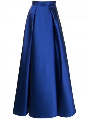 Плиссированная юбка макси с завышенной талией Alberta Ferretti. Цвет: синий