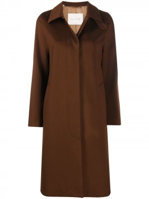 Однобортное пальто Dunkeld Mackintosh. Цвет: коричневый
