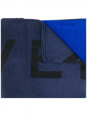 Шарф с логотипом Givenchy. Цвет: синий