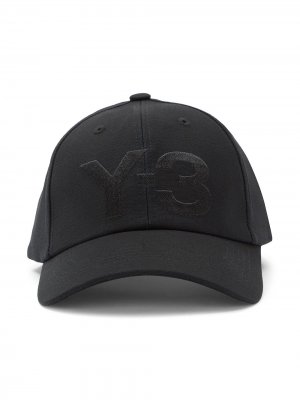 Бейсболка с вышитым логотипом Y-3. Цвет: черный