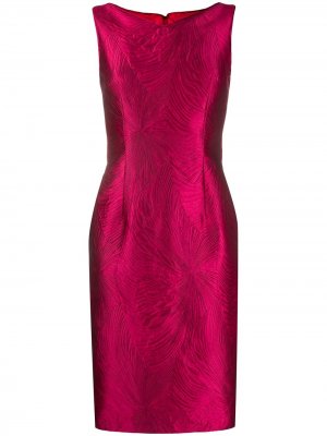 Жаккардовое платье Roxie Talbot Runhof. Цвет: розовый