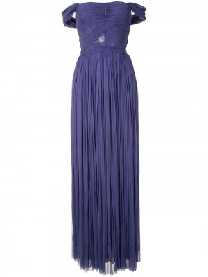 Вечернее платье со сборками Dolce & Gabbana. Цвет: фиолетовый
