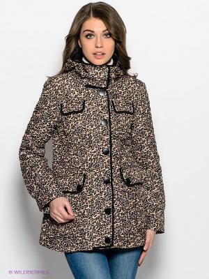 Куртка Ada Gatti. Цвет: светло-бежевый, светло-коричневый, черный