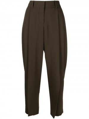 Укороченные брюки широкого кроя See by Chloé. Цвет: зеленый