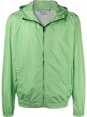 Легкая куртка с графичным принтом Drumohr. Цвет: зеленый