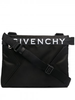 Сумка через плечо с логотипом Givenchy. Цвет: черный