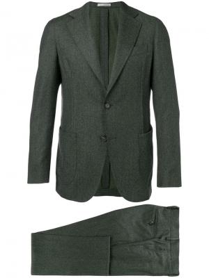 Slim-fitted two piece suit 0909. Цвет: зеленый