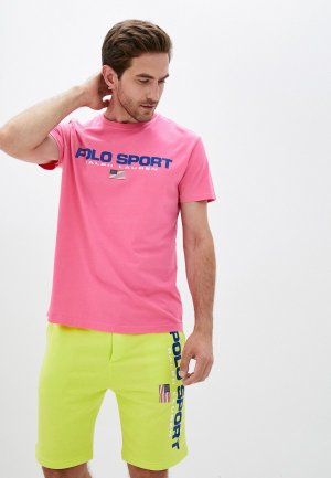 Футболка Polo Ralph Lauren. Цвет: розовый