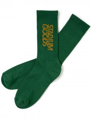 Носки с вышитым логотипом Stadium Goods. Цвет: зеленый