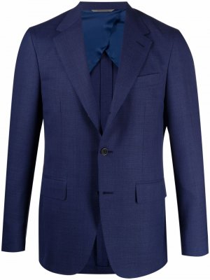 Однобортный пиджак Canali. Цвет: синий