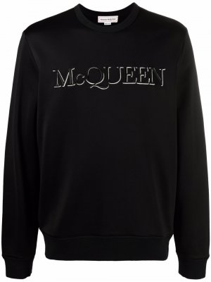 Толстовка с вышитым логотипом Alexander McQueen. Цвет: черный