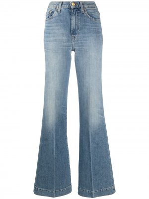 Расклешенные джинсы Modern Dojo с завышенной талией 7 For All Mankind. Цвет: синий