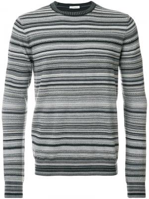 Полосатый свитер Paolo Pecora. Цвет: серый