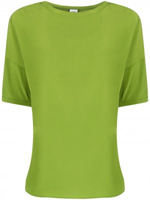 Блузка с приспущенными плечами Aspesi. Цвет: зеленый