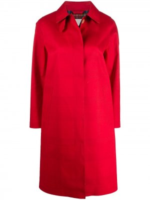 Однобортное пальто Dunkeld Mackintosh. Цвет: красный