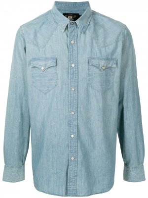 Джинсовая рубашка Ralph Lauren RRL. Цвет: синий