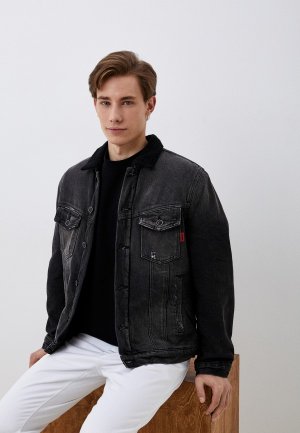 Куртка джинсовая Antony Morato. Цвет: серый
