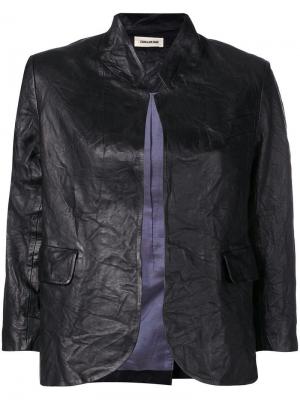 Куртка с эффектом помятости Zadig&Voltaire. Цвет: черный