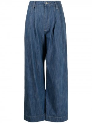 Широкие джинсы с завышенной талией Manning Cartell. Цвет: синий