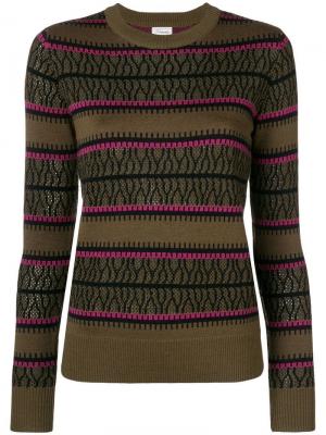 Трикотажный свитер Temperley London. Цвет: зеленый